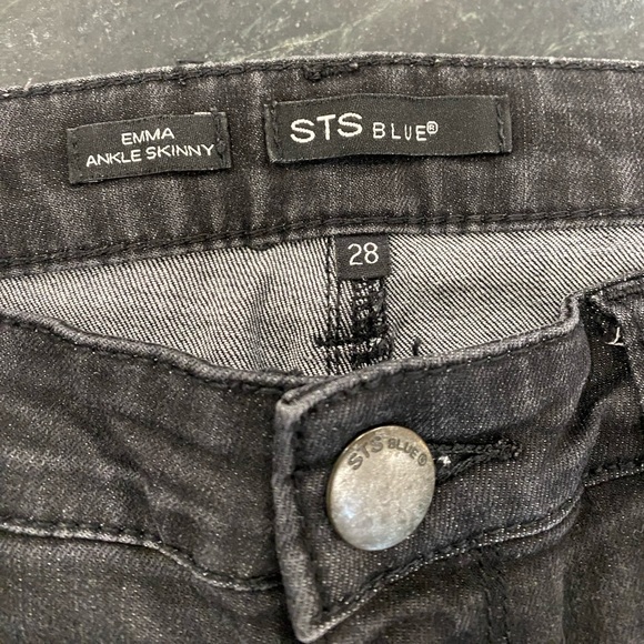 STS Emma Skinny Ankle Black Ripped Edition Size 28 - Picture 2 of 4